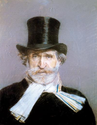 Giuseppe Verdi Komponist Porträt Gemälde